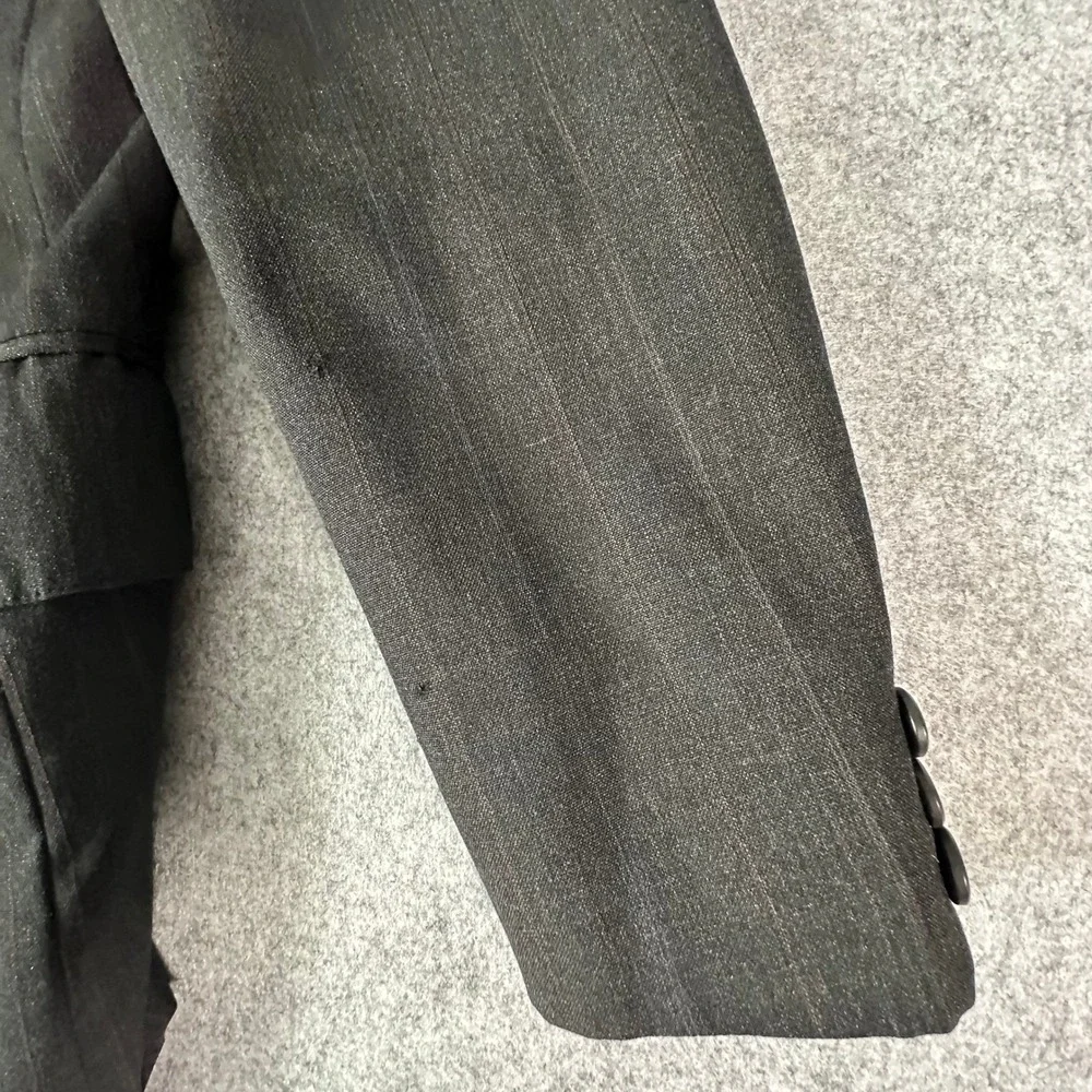 Polo University Club Ralph Lauren Blazer Mens 38R Charcoal Grey Pinstripe